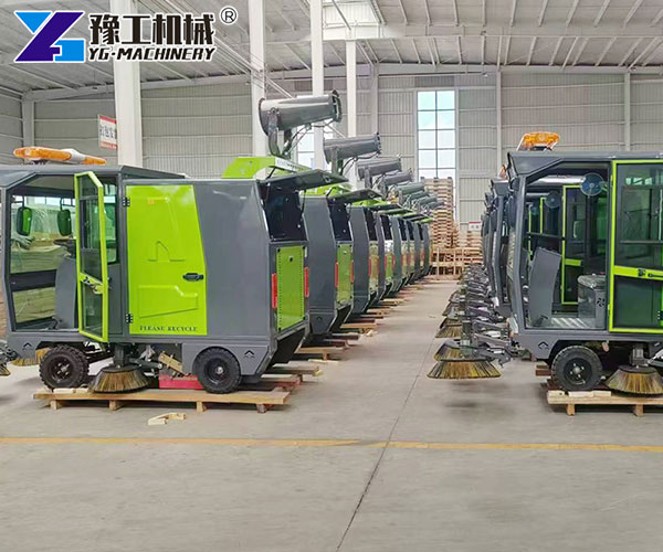 road sweeping vehicle with water spray function