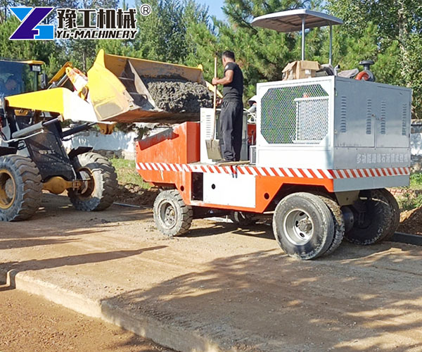 Spain project using slipform kerb machine