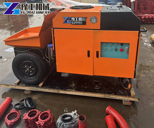 compact concrete pump for housing project