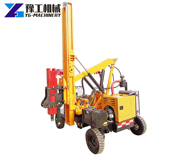 Guardrail post driver for sale road use