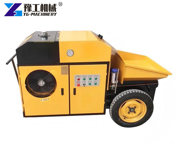 mini trailer concrete pump in Mexico