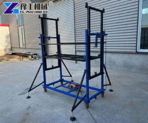 Motorized scaffold lift for building site