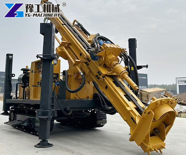 RC exploration drill rig with compressor