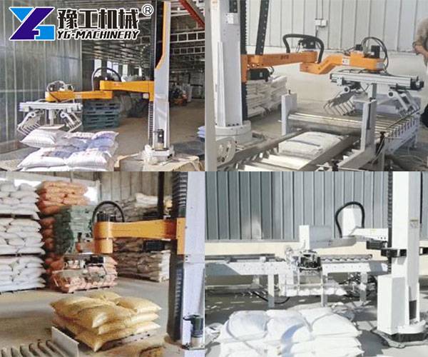 robot palletizer machine bag handling