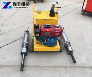 rock splitter machine used in a quarry