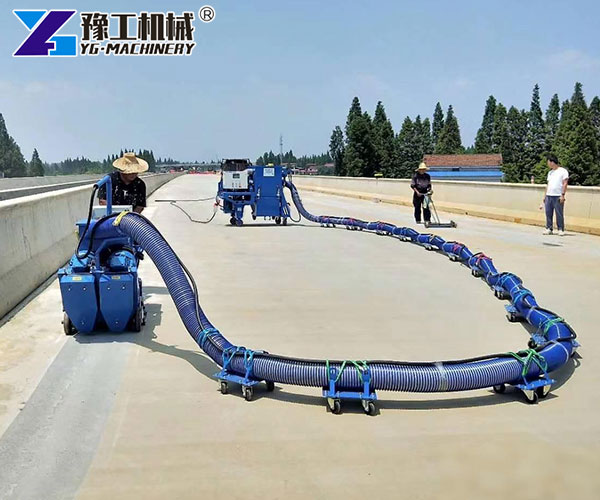 shot blasting machine with dust collector