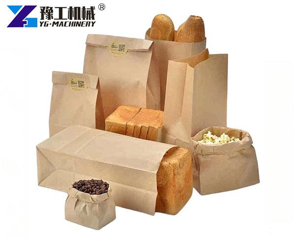 square bottom paper bag equipment sample bags