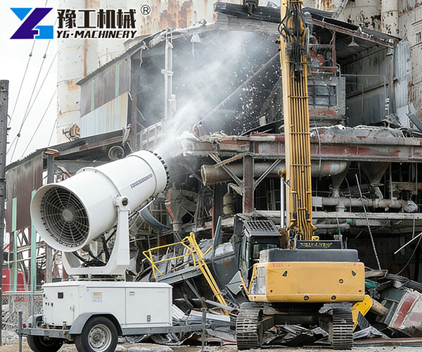 Urban dust suppression system machine