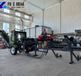 15-ton wood splitter on site