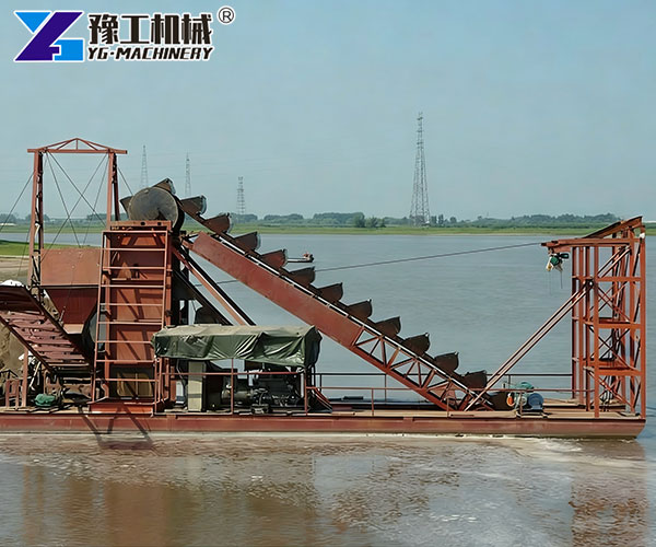 chain bucket dredger sand mining