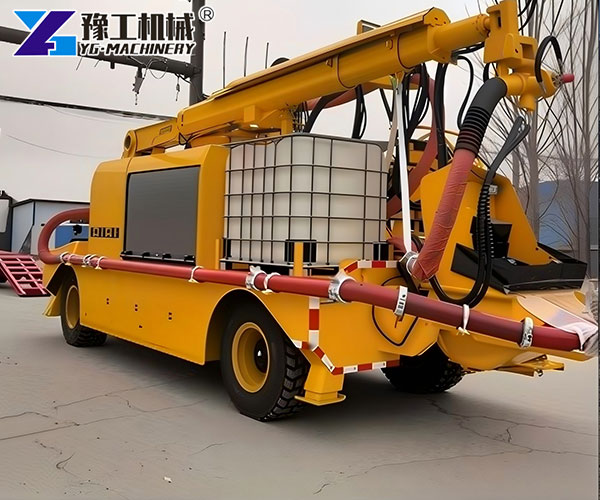 Concrete Spraying Truck Underground Project