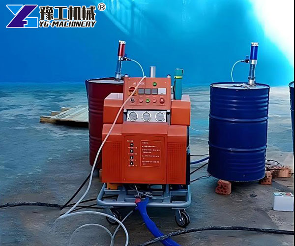 Polyurea spray machine corrosion protection
