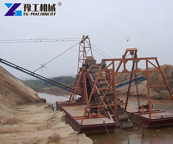 river sand dredger project site