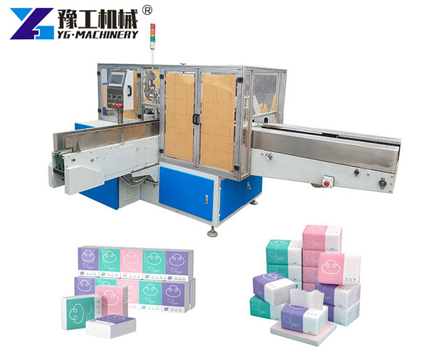 Automatic facial tissue production line
