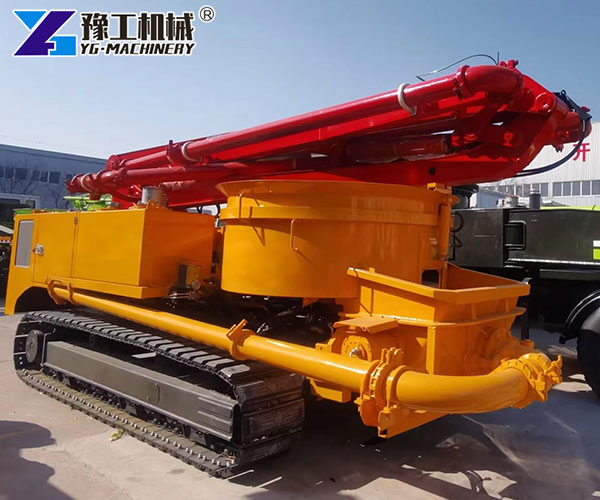 diesel concrete mixer with pump system