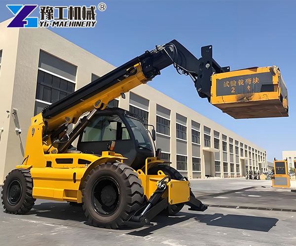 Telescopic Boom Forklift Lifting Materials