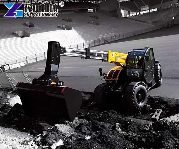 Telescopic Handler Forklift On Jobsite