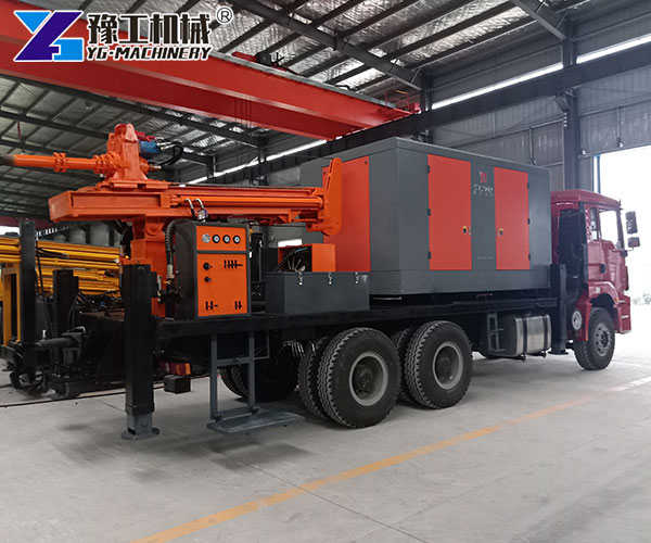 Borehole Drilling Truck Operation