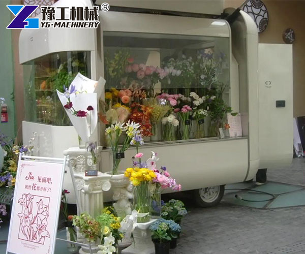 flower trailer for mobile flower business