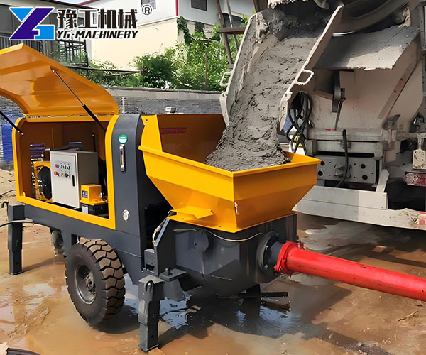 mobile concrete pump pipeline delivery system