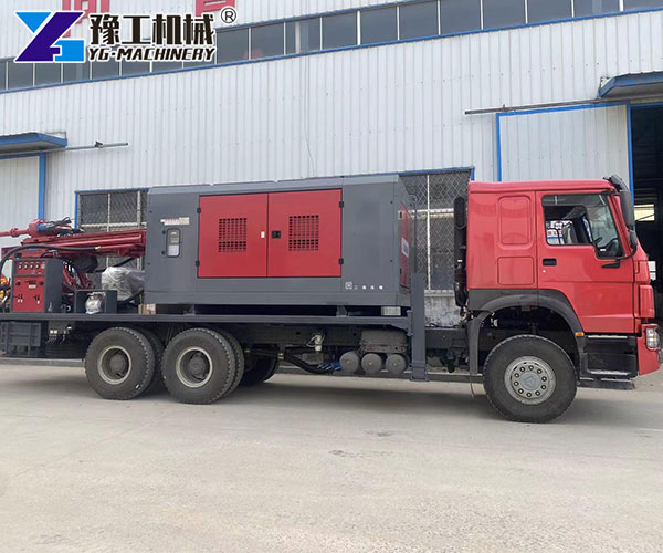 Water Well Drilling Truck On Site