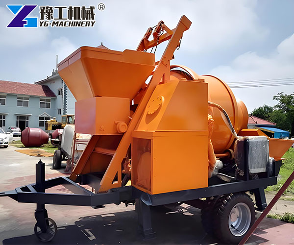 mobile concrete mixer pump rural building